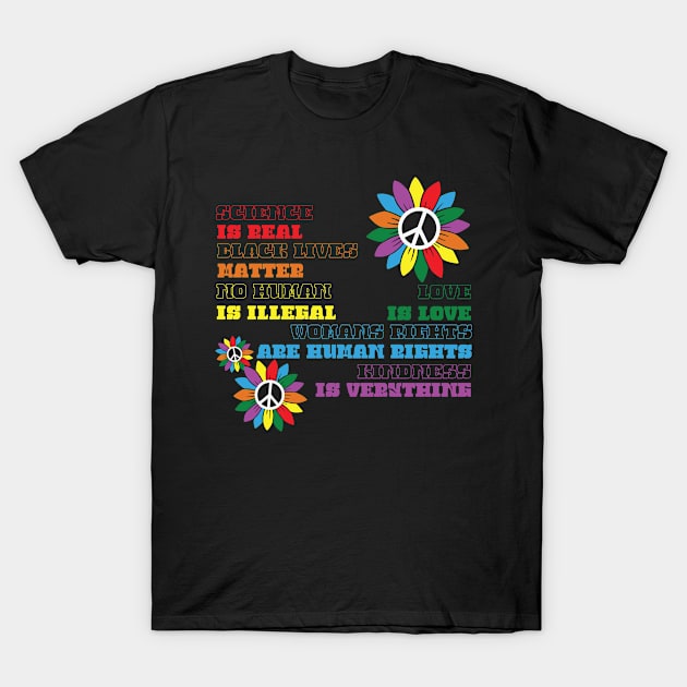 Distressed Science Is Real Black Lives T-Shirt by ssflower